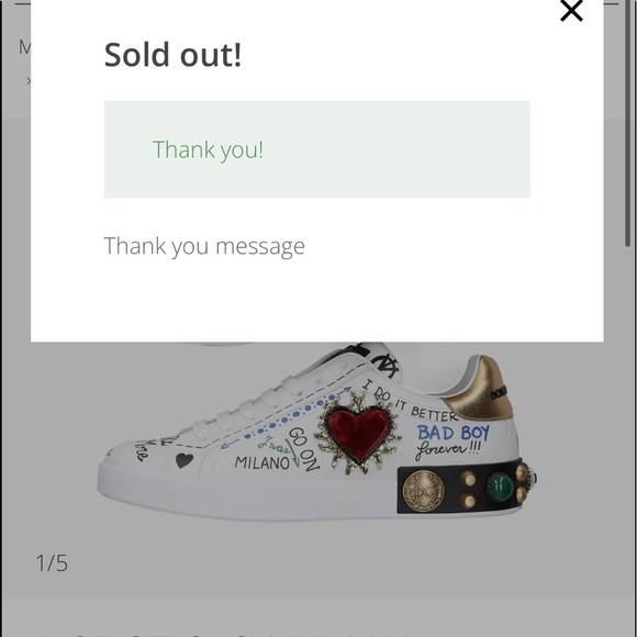 Dolce and gabanna mens PORTOFINO sneakers 10.5 43.5 eu us - Picture 8 of 8